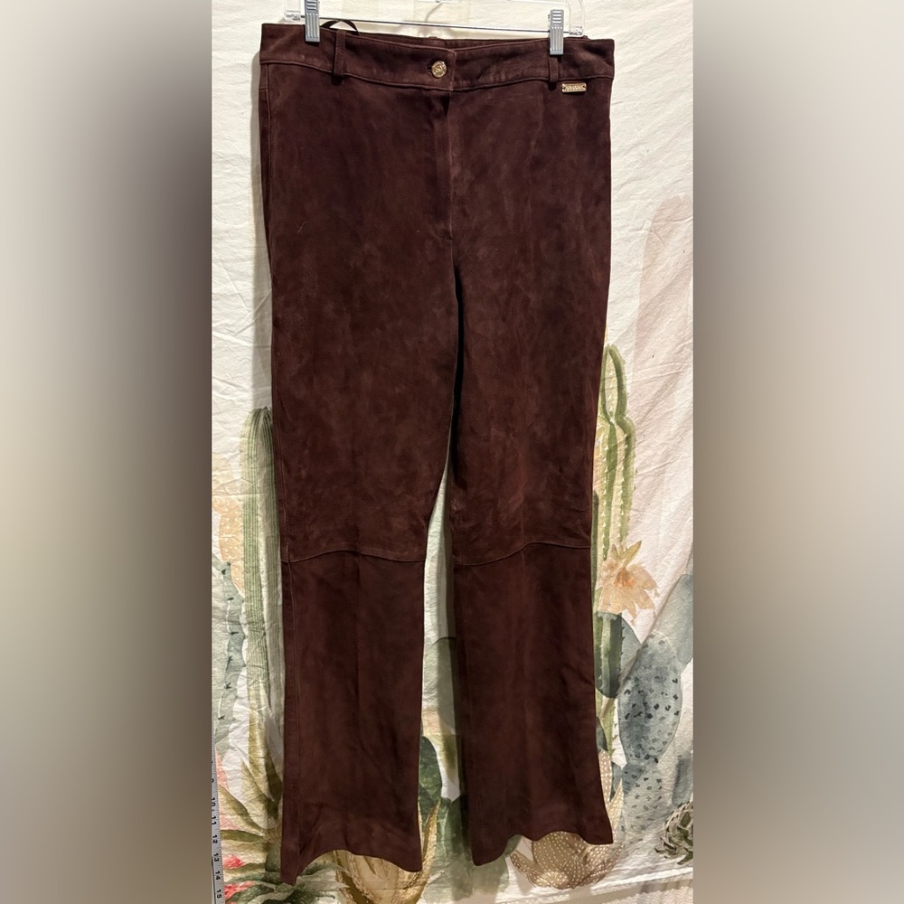 Vintage St. John Sport Brown Soft Leather Pants 🌵14